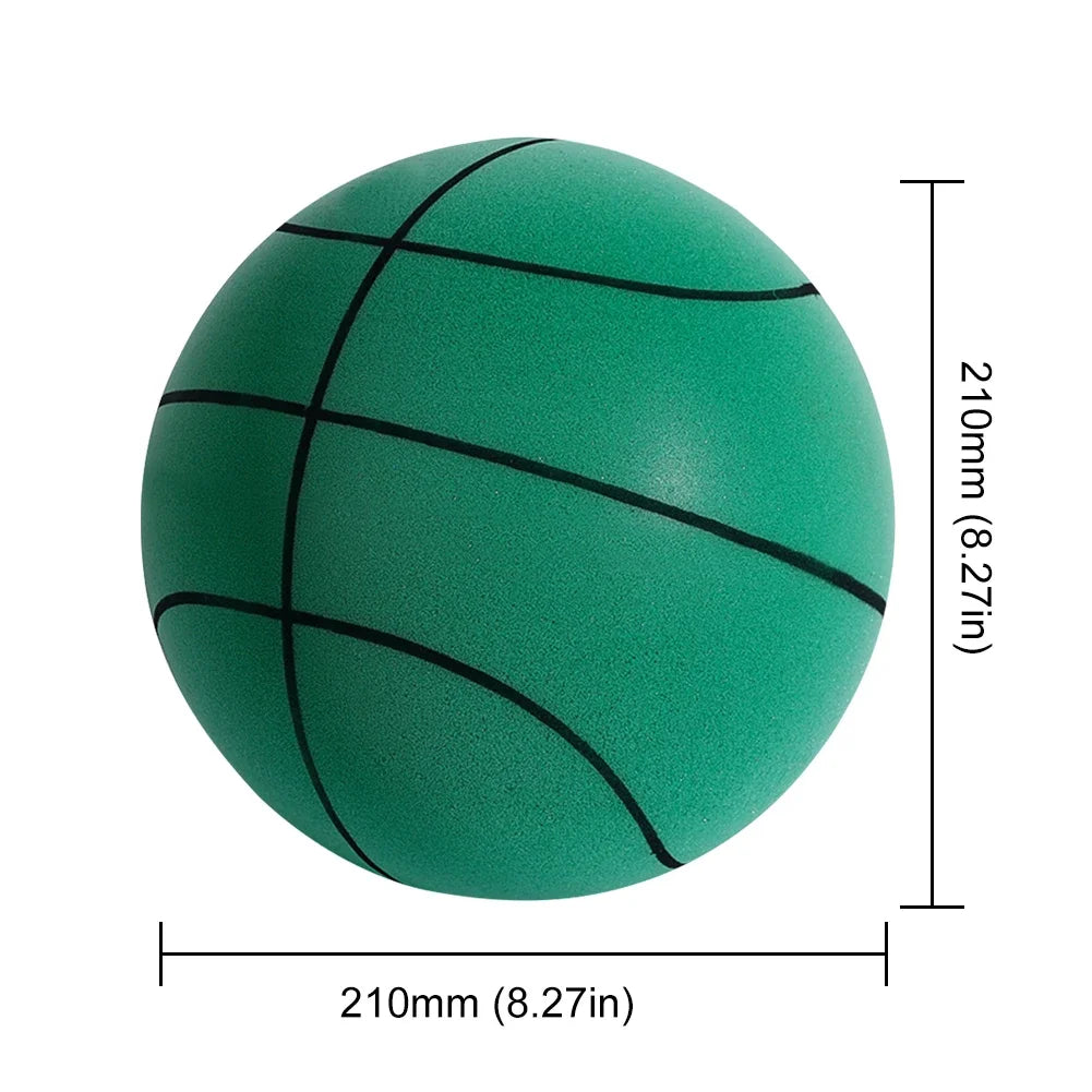 Pelota de baloncesto silenciosa para niños, pelota de cuero elástica de esponja silenciosa para interiores, ligera, de 3, 5 y 7 pulgadas, juguete deportivo para niños, 18/21/24