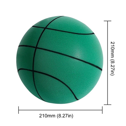Pelota de baloncesto silenciosa para niños, pelota de cuero elástica de esponja silenciosa para interiores, ligera, de 3, 5 y 7 pulgadas, juguete deportivo para niños, 18/21/24
