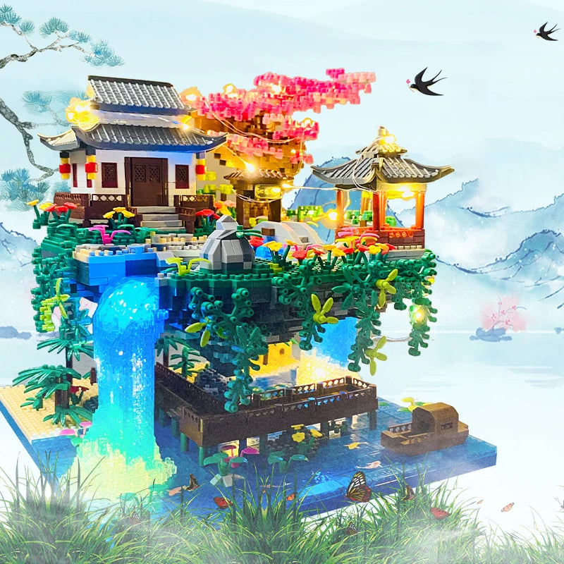 2850-Piece Taohuatan DIY Building Block Set - Mixed Colors - Office and Home Desktop Decoration - Party Supplies - Creative Surprise Holiday Gifts