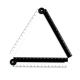 Folding Ruler Black And White Simple Graphic Primary Creative Birthday School Gift Stationery Drawing Student School Supply 1pcs