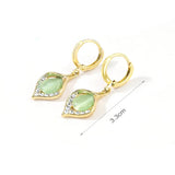 Cat Eye Stone Earrings for Women, Angel Eye, Jewelry Accessories Gift, High-End Temperament, Fashion, Luxury