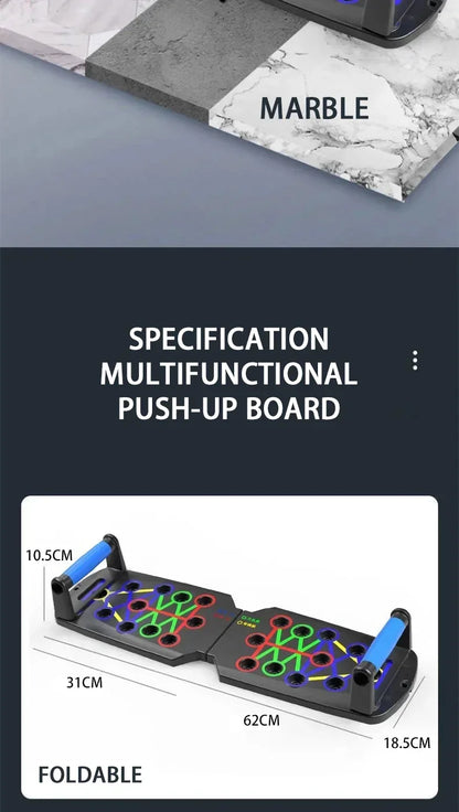 Push Up Board 21 in 1 Portable Folding Exercise Station Portable Push up Fitness Equipment Strength gym Training Equipment
