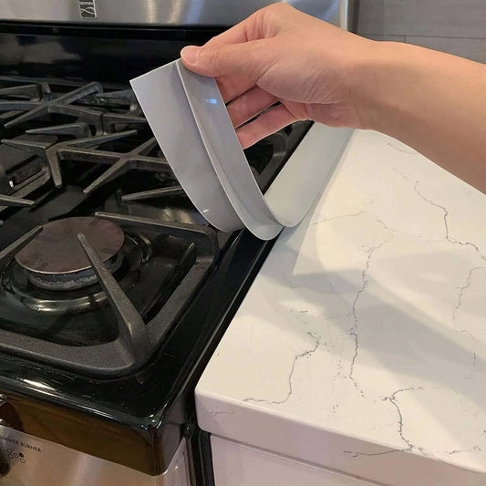 Tira de silicona para juntas, tira de sellado para cocina de gas, tira antimanchas y antiaceite, tira de inserción de sellado de silicona