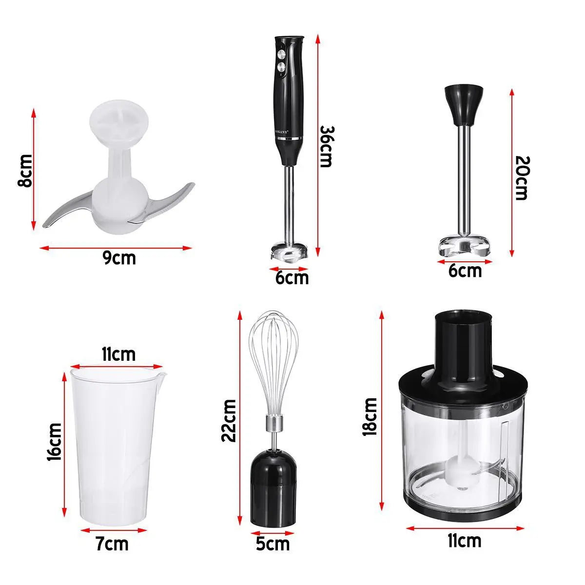 4-in-1 Electric Blender, 304 Stainless Steel Material, Suitable for Kitchen Food, Baby Food.
