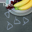 6pcs/12pcs Clear Tablecloth Clips, Picnic Table Cloth Clip, Windproof Table Cover Holder Clamps For Home, Kitchen, Restaurant