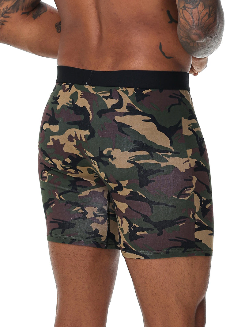 5pcs Set Mid-Long Cotton Boxer Shorts Men Underwear Male Underpants for Men Homme Boxershorts Slips Soft Panties Brand Briefs