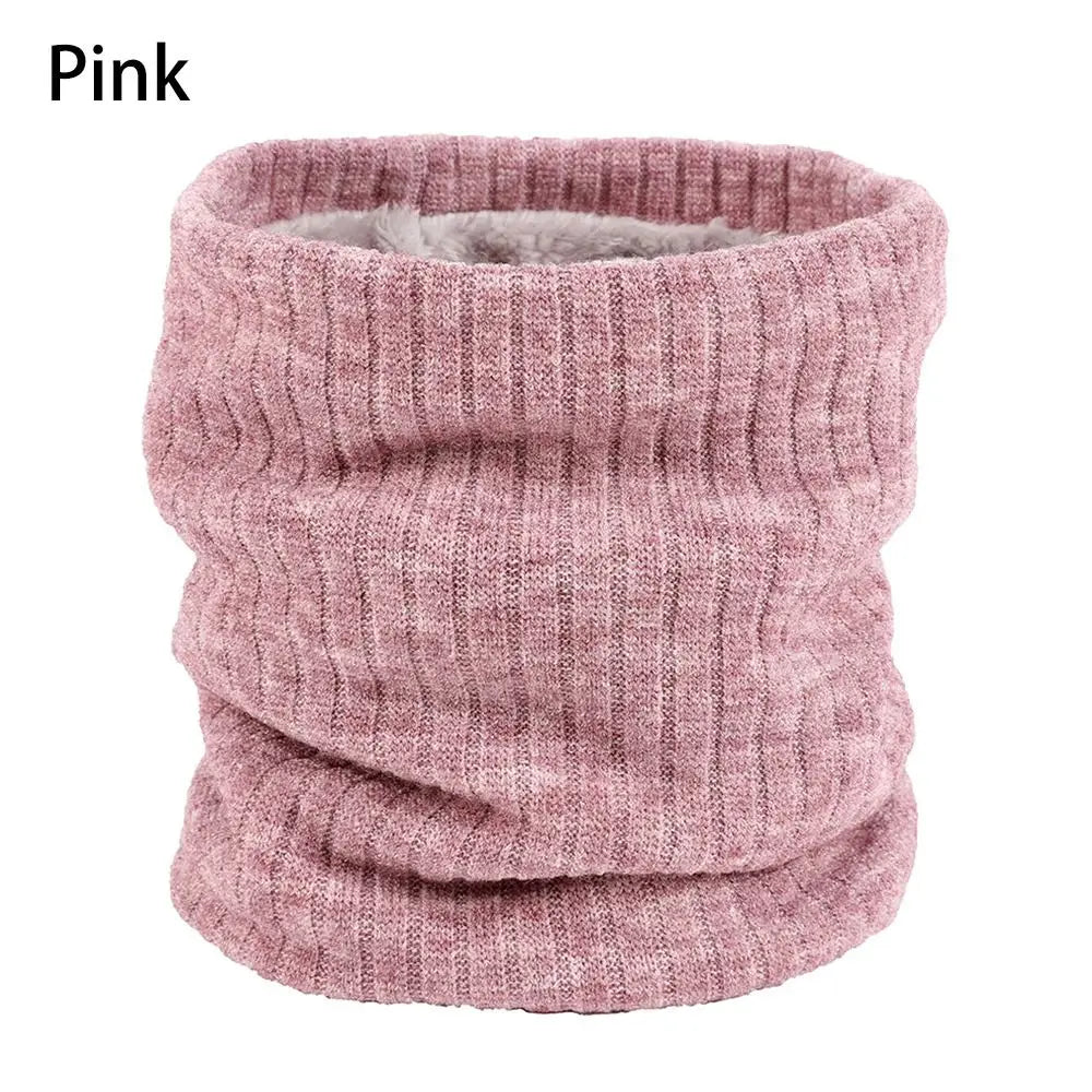 Fleece Lined Scarf Thermal Fleece Snood Neck Warmer Winter Outdoor Windproof Ski Cycling Circle Loop Scarves Men Women Gifts