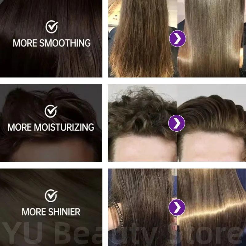 Roxo reparação máscara de cabelo queratina nutritivo profundo seco encrespo danificado tratamento colágeno mágico 5 segundo macio brilhante cuidados 200ml