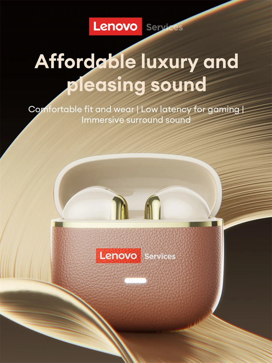 Original Lenovo LE230 New Bluetooth Earphones Wireless Headset TWS Touch Control Earbuds Hifi Headphone Waterproof Mic Earbuds
