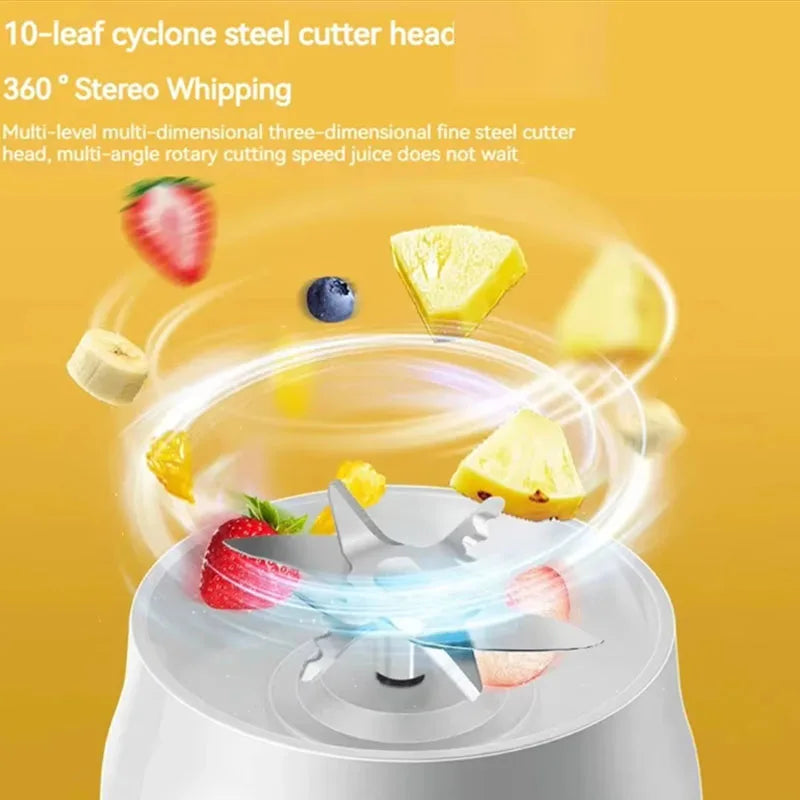 New Portable Automatic Juice Press Fruit Juice Blender USB Rechargeable Wireles Mini Juice Press Kitchen Tools Baby Food Blender