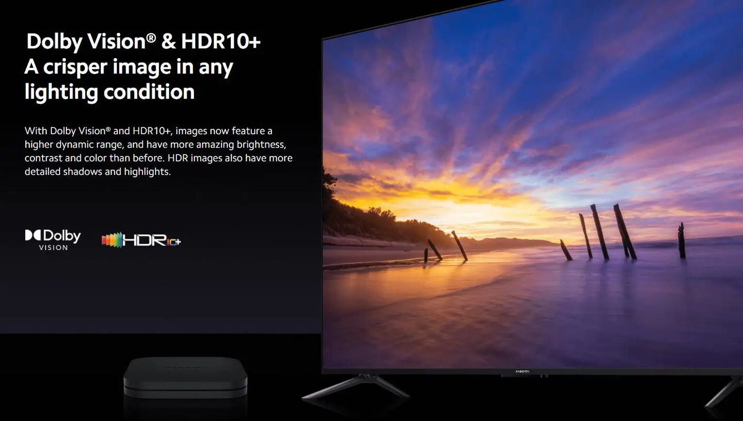 Xiaomi TV Box S 2nd Gen, Google TV smart tv Box, 4K Ultra-HD Quad-core Processor Dolby Vision HDR10+ Google Assistant,BT 5.2