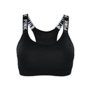 Women's Sports Bra Push Up Fitness Bra Yoga Bra Sport Underwear Running Gym Fitness Tops Black White Letters Seamless Underwear