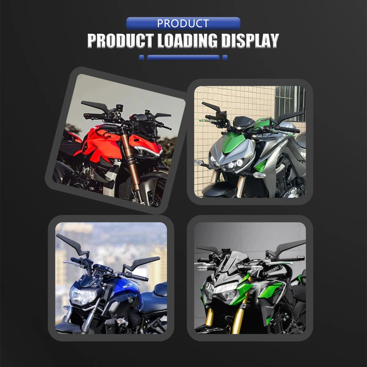 Motorcycle Accessories Mirrors Stealth Winglets Mirror To Rotate Adjustable Mirrors For YAMAHA MT 03 07 09 R1R3R7 XMAX KTM BMW