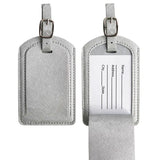 Custom Letters Saffiano PU Leather Luggage Tag Wholesale Personalize Initial Travel Accessories Women Men Suitcase Name Card Tag