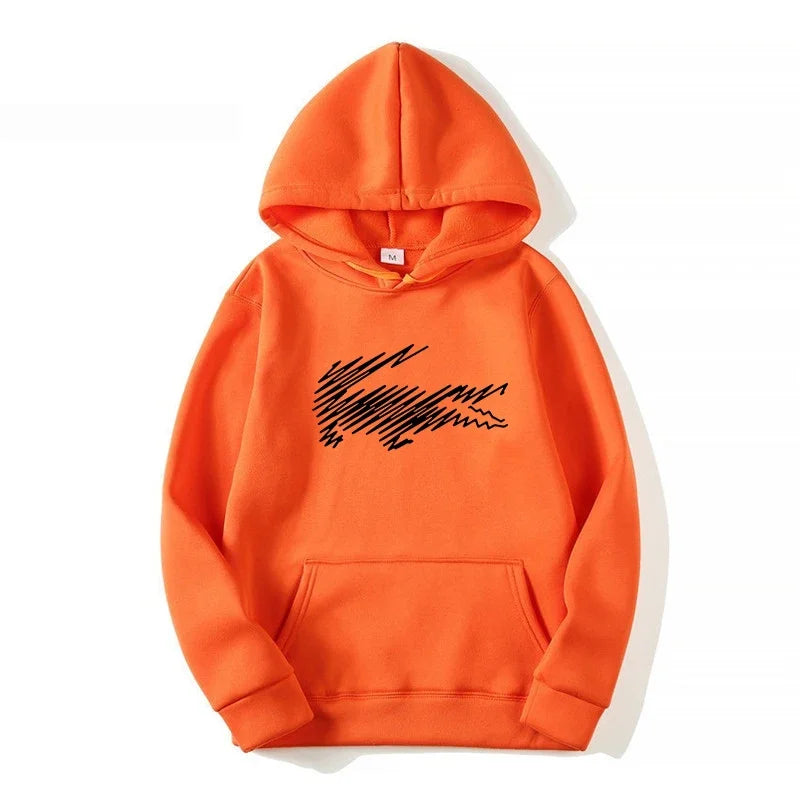 Men's and Women's Hoodie Sweatshirt Fashion Print Black Gray Pink Hooded Hip Hop Wool Hoodie Men's Brand Hoodie Street Clothing