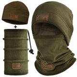 Winter Thermal Fleece Balaclava Men Hat Neck Warmer Hiking Scarf Waterproof Hunting Cycling Hat Hooded Neck Snowboard Face Mask