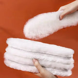 Unisex Australian Sheepskin Insoles Natural Real Fur Wool Cashmere Snow Boots Shoe Pad Children's Wool Insoles Warm Winter Shoes