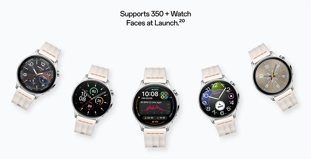 OnePlus Watch Lite SmartWatch (Versão Global), Tela de 1,46 polegadas, 59g, 10 dias de bateria confiável, Monitoramento de frequência cardíaca e oxigenação sanguínea.