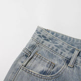 BKQU - Pantalones vaqueros rectos y holgados para mujer, cintura alta, pierna ancha, con diamantes de imitación, largos, moda urbana 2021, pantalones brillantes con diamantes