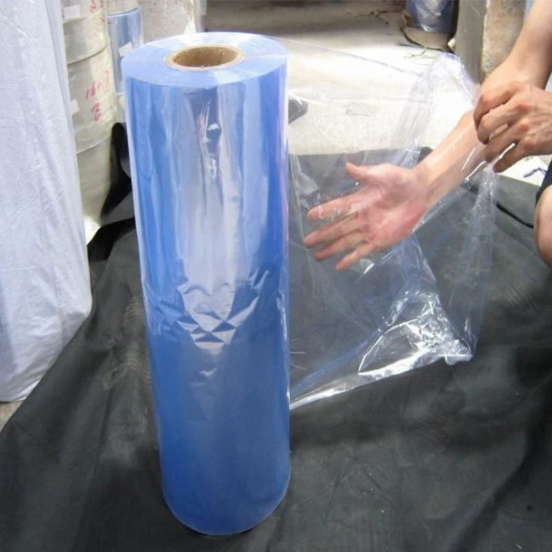 PVC heat Shrink Clear Film Membrane Plastic Cosmetic Book Box shoes Packaging Canister Hot Shrinkable tube Transparent cylinder