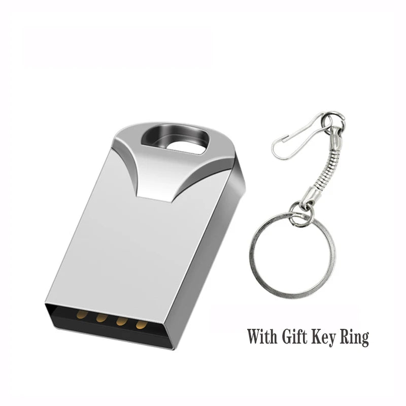 USB Pen Drive 128GB 2.0 USB Flash Drive 4GB 8GB 16GB 32GB Metal PenDrive High Speed ​​Usb Memory stick 256gb 512gb Creative Gifts