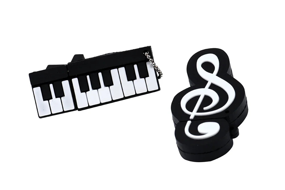 JASTER - Memoria USB de 64 GB con diseño de instrumento musical, diseño de guitarra, violín y violín, resistente al agua, 16 GB y 8 GB