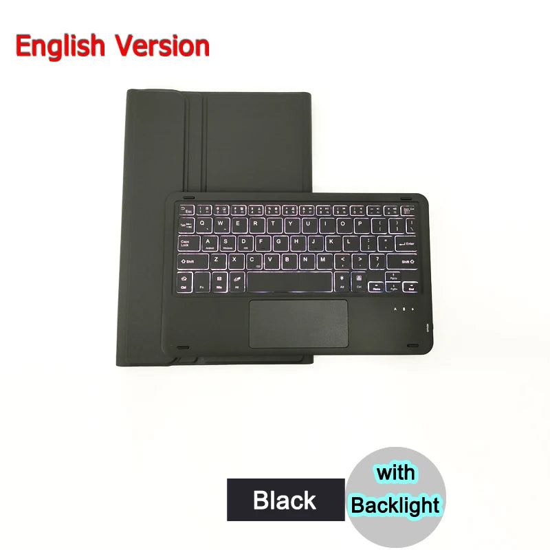 Bluetooth Keyboard Case For Xiaomi Pad 7 7 Pro 11.2 Trackpad Tablet Case Russian Arabic Hebrew Spanish Korean French Keyboard