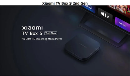 Global Version Xiaomi Mi TV Box S 2nd Gen 4K Ultra HD BT5.2 2GB 8GB Google TV Google Assistant Smart TV Box