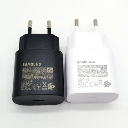 Cargador superrápido Samsung tipo C de 25 W para Galaxy S24, S23, S20, S21, S22 Plus, Note 20, 10, A55, A35, A25, A15, Z Flip Fold 6, 5, 4, 3