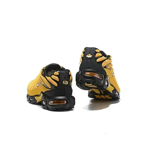 Nike TN Air Max Plus Frequency Pack Yellow Black Men Running Shoes Comfortable Sports Lightweight Sneakers AV7940-700 Original