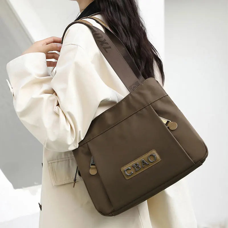 New Women's Bag Luxury Designer Oxford Cloth Handbag Women Shoulder Bag High Quality Fashion Solid Color Female Bags