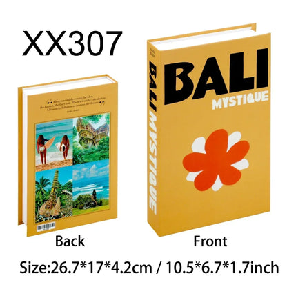 Travel Series Fake Book Decoration Coffee Table Living Room Fashion Fake Book Storage Box Decor Model Room IBIZA CAPRI