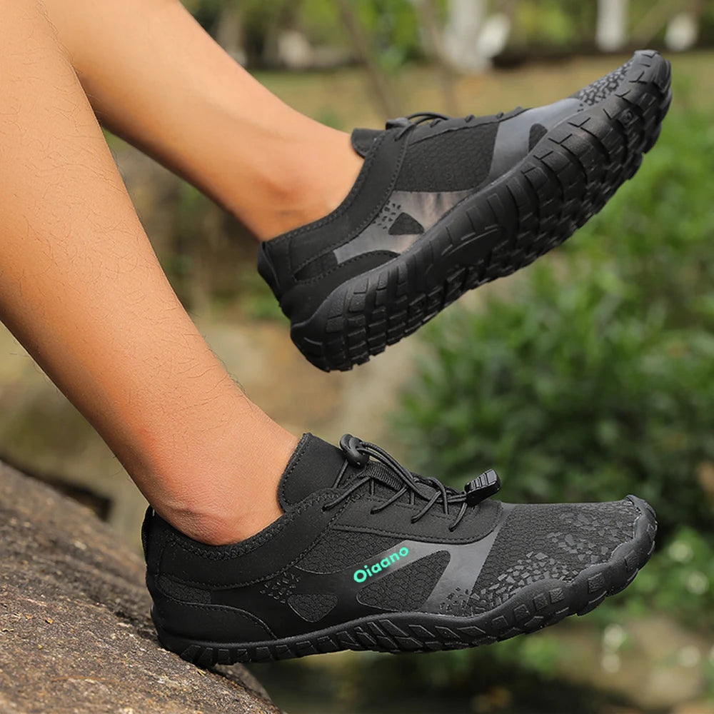 Oiaano Unisex Men Women Shoes Anti-Non Slip Durable Black Water Barefoot Soft Sole Light Breathable Sport Outdoor Walk Running