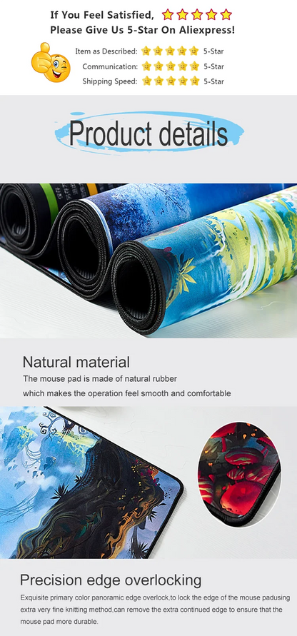 Gamer Desk Pad Dragones Ball Mousepad Anime Pc Gaming Accessories Mouse Pads Computer Table Mat Large Mats Office Xxl Mause Mice