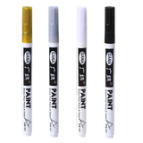 Fine tip permanent Paint Marker Pen DIY Paint Metallic Pen Permanent Gold SILVER Marker Touch Up,School Model Painting