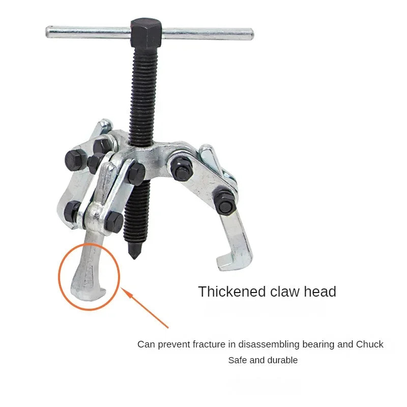 Extractor de engranajes automotriz de 2 y 3 mordazas, herramienta para extraer la cadena del limpiaparabrisas, extractor de volante de 10 a 80 mm, herramientas mecánicas para reparación de automóviles.