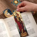 30pcs stained glass tarot card bookmarks for students paper card decorating books book page marking page book marking DIY