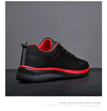 Men Running Walking Knit Shoes Fashion Casual Sneakers Breathable Sport Athletic Lightweight Men Sneakers Casual Shoes