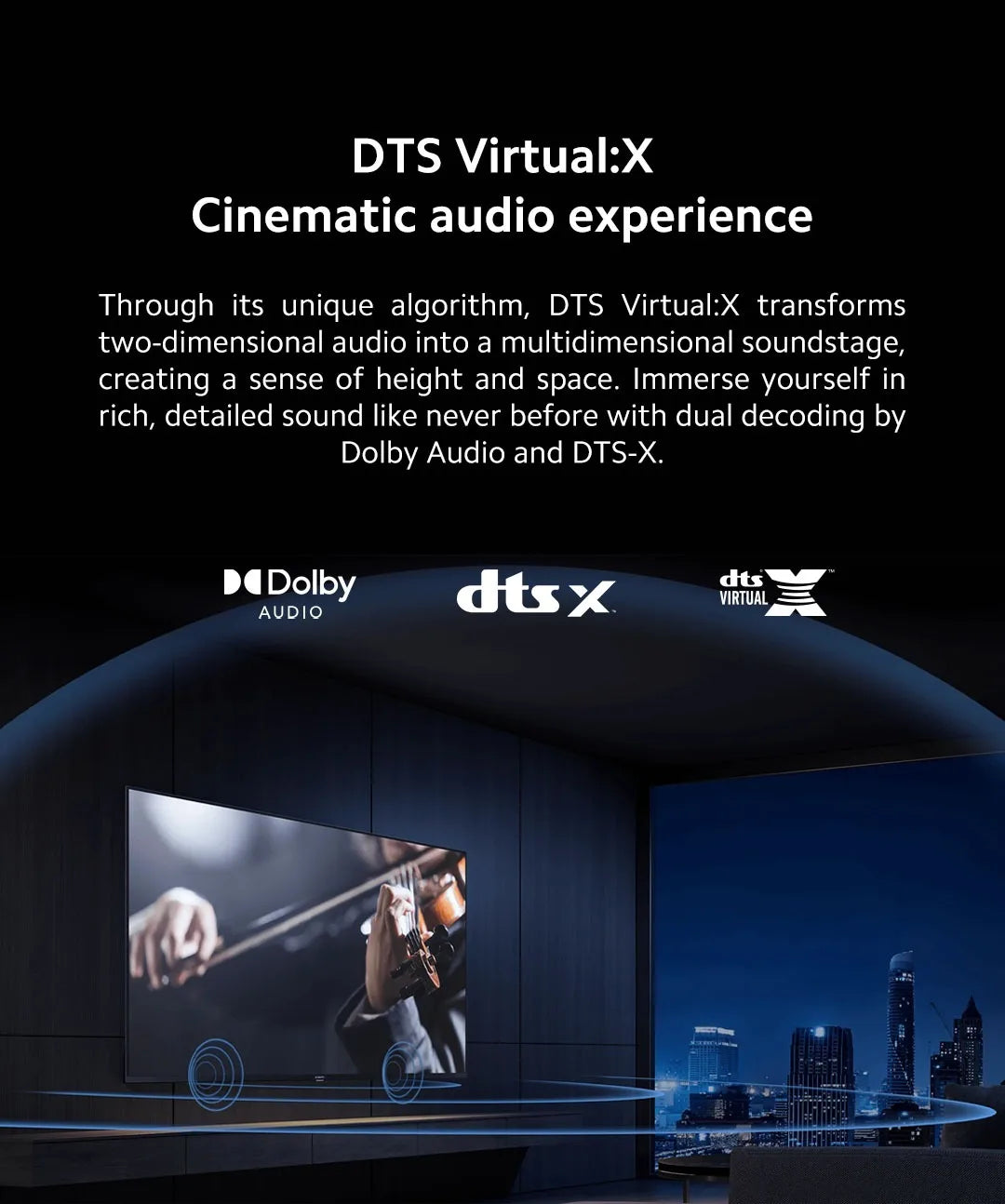 Xiaomi TV A 32, Compact Size With Colorful Screen, Dynamic Sound With Dolby Audio™, DTS-X And DTS Virtual:X, Top-end Metal Fini