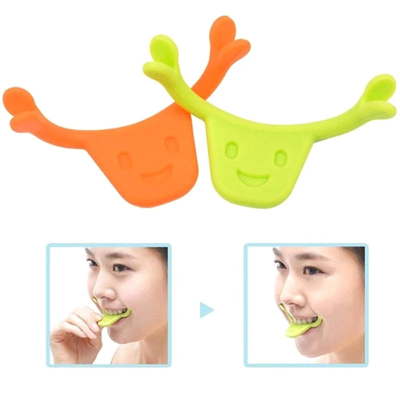 New Smile Corrector Silicone Anti Wrinkle Tool Thin Face Oral Exercise Maker Lip Trainer Big Mouth Toy For Cheek Jaw New