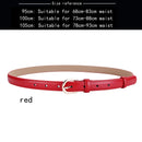 Women's belt genuine leather fashion casual simple everything matching decoration cowhide pants belt white jeans small belt