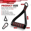 D-Ring Metal Gym Handles Grip Workout Heavy Duty Cable Machine Handle with Hook for Home Resistance Bands Fitness Accessories