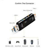 5 In 1 Multifunction USB 2.0 Type C/Usb/Micro Usb /TF/SD Memory Card Reader OTG USB Reader Card Adapter Mobile Phone Accessories