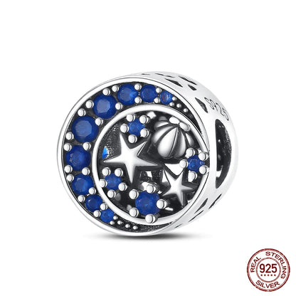 Ocean Series - Original Genuine 925 Sterling Silver Turtle Crab Mermaid Charm Beads Suitable for 3mm Bracelet DIY Making Pendant