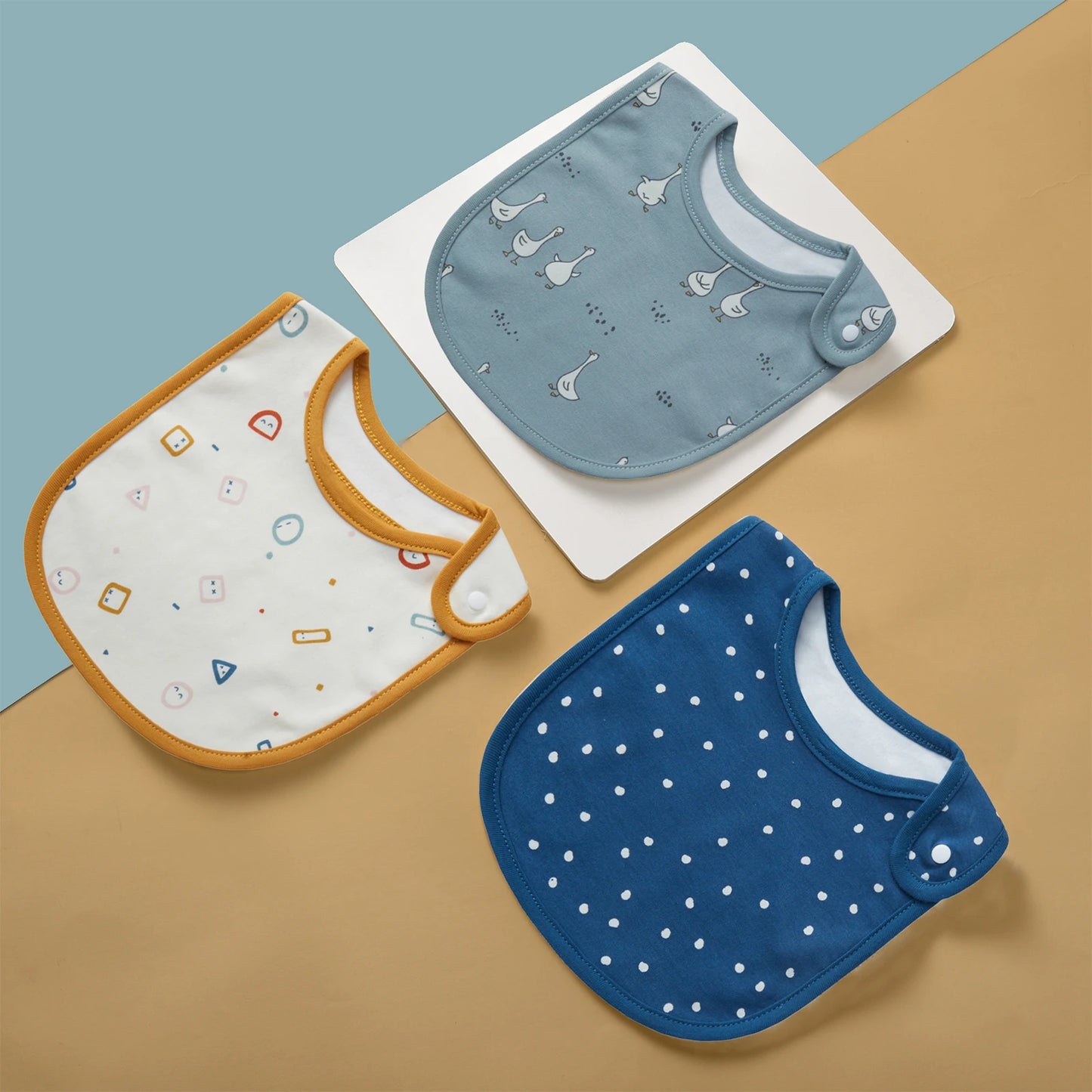 3pcs/set Baby Girl Boy Feeding Bibs Waterproof Apron Cartoon Towel Kids Toddler Dinner Bandanas Burp Cloths Baby Accessories