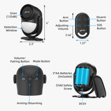 CPVAN Motion Detector for Home Burglary Security Protection Wireless Motion Sensor with Door Sensor Alarm and Remote Control