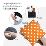 Custom Recycling Classic Black And White Polka Dot Shopping Bag Women Tote Bag Portable Grocery Shopper Bags