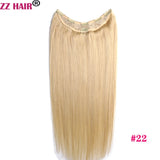 ZZHAIR 100% Brazilian Human Remy Hair Extensions 120g-200g 16"-26" U Piece Wig Clip-in Natural Straight