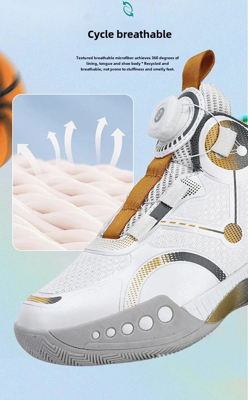 High Designer Basketball Shoes For Men Trend 2024 High Top Sneakers Brand Platform Non-slip Basketball Tennis Men Gym Shoes