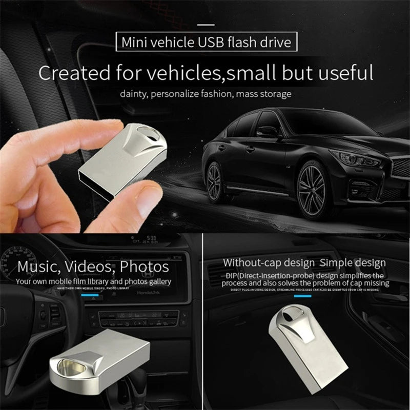 USB Pen Drive 128GB 2.0 USB Flash Drive 4GB 8GB 16GB 32GB Metal PenDrive High Speed ​​Usb Memory stick 256gb 512gb Creative Gifts